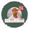 Hunter Green Mat Board for 13x13 Frames - Circle Opening for 10x10 Photos
